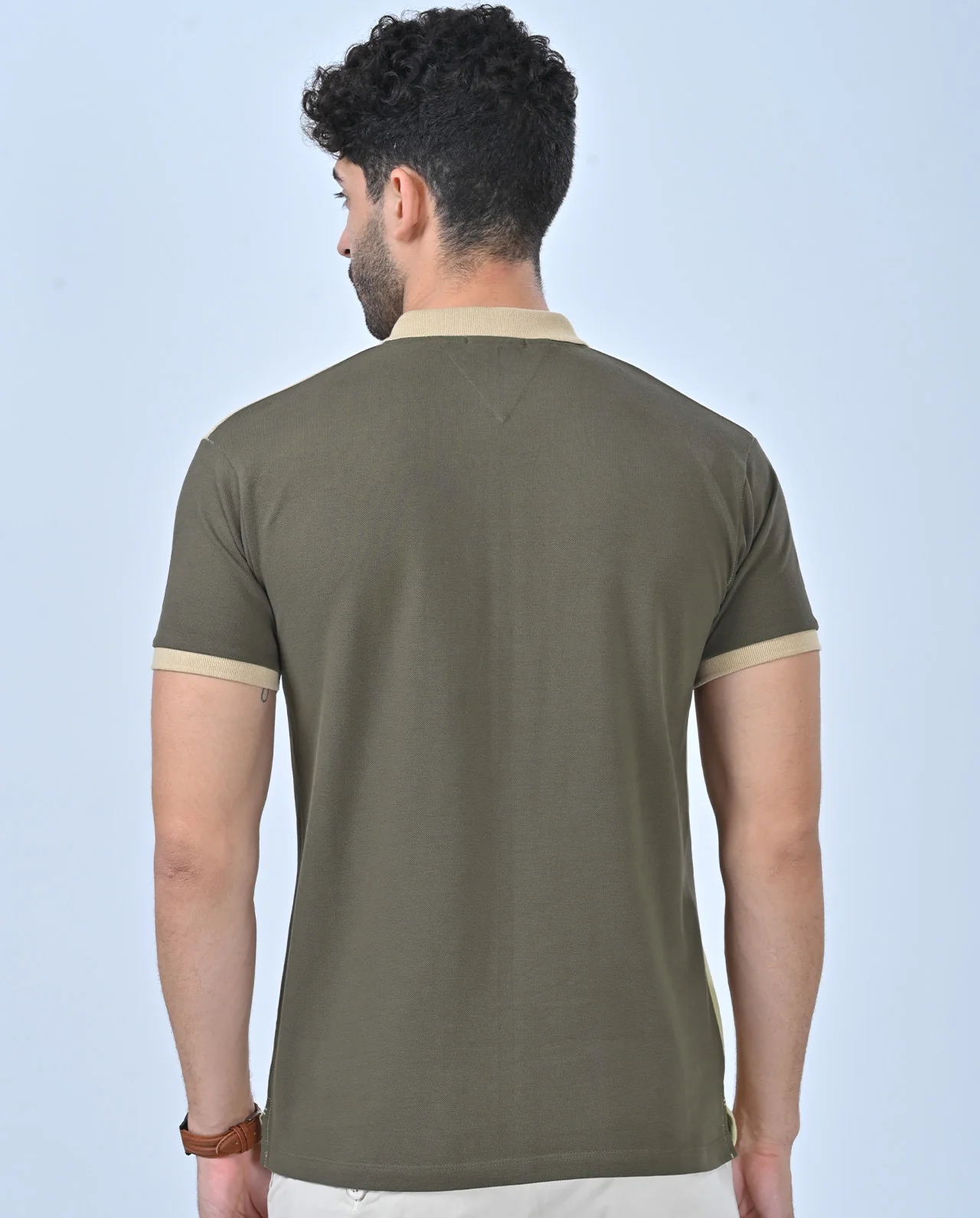 Deployed Organic Retro Polo T-Shirt - Image 6