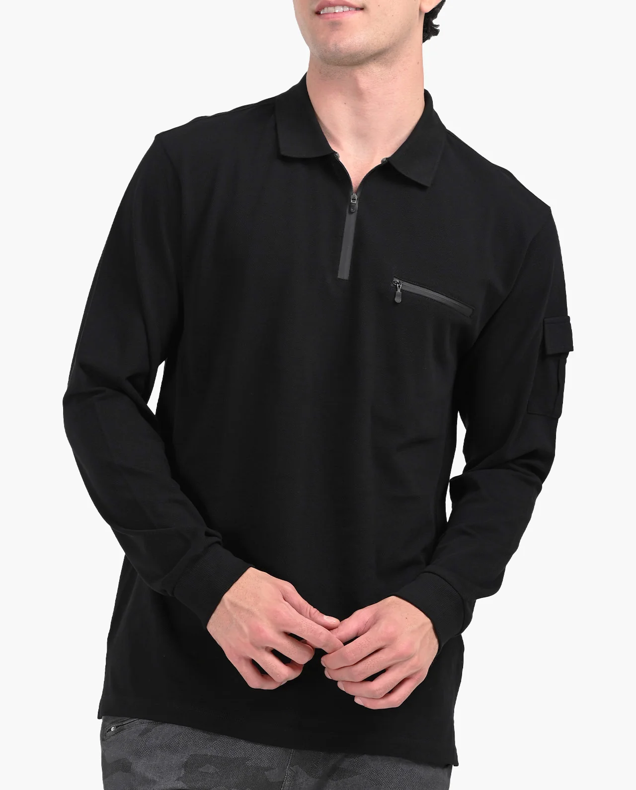 Deployed Utility Full Sleeve Polo T-Shirt - Image 3
