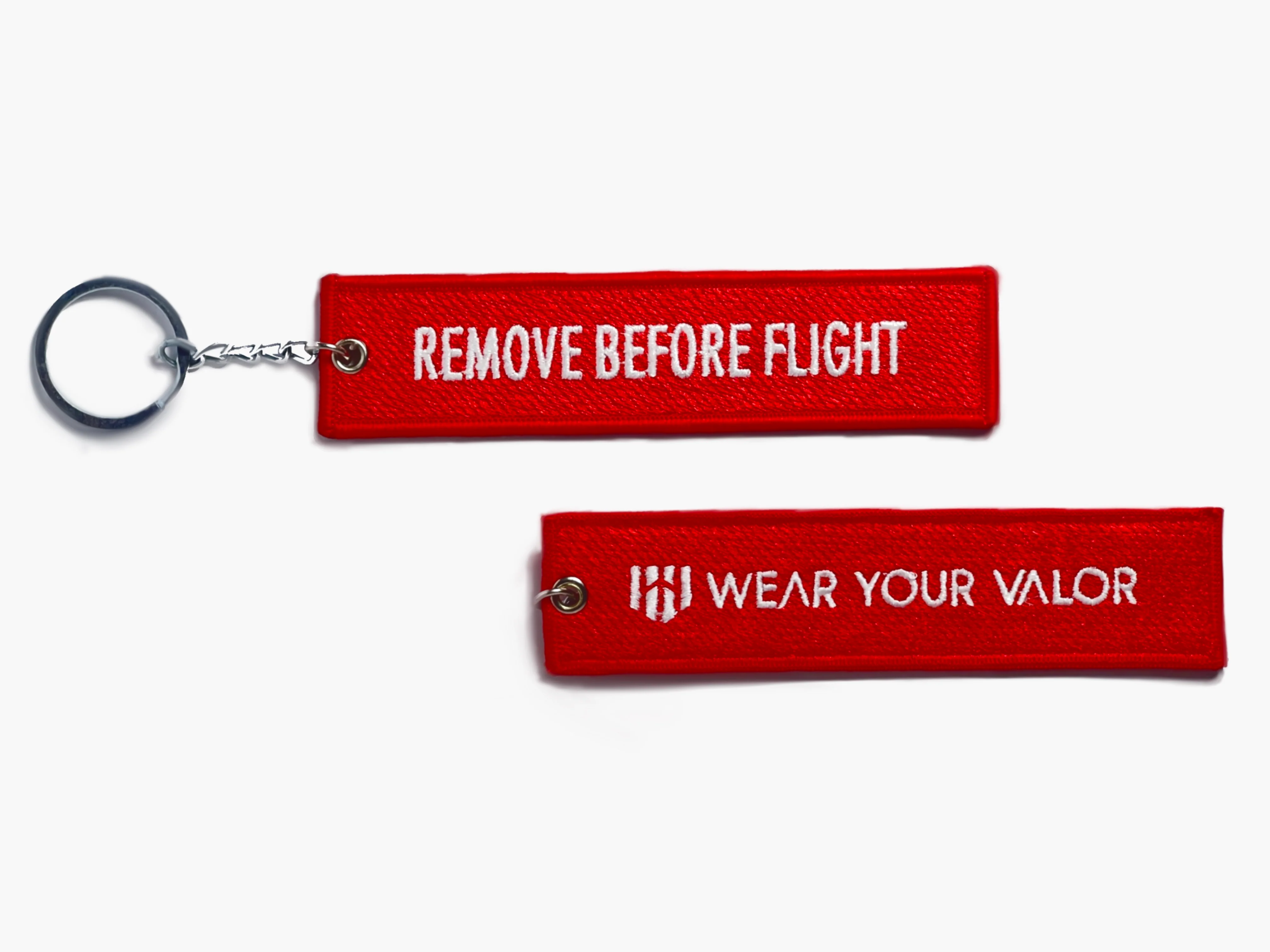 Remove Before Flight Pilot Embroidery Keychain - Image 3