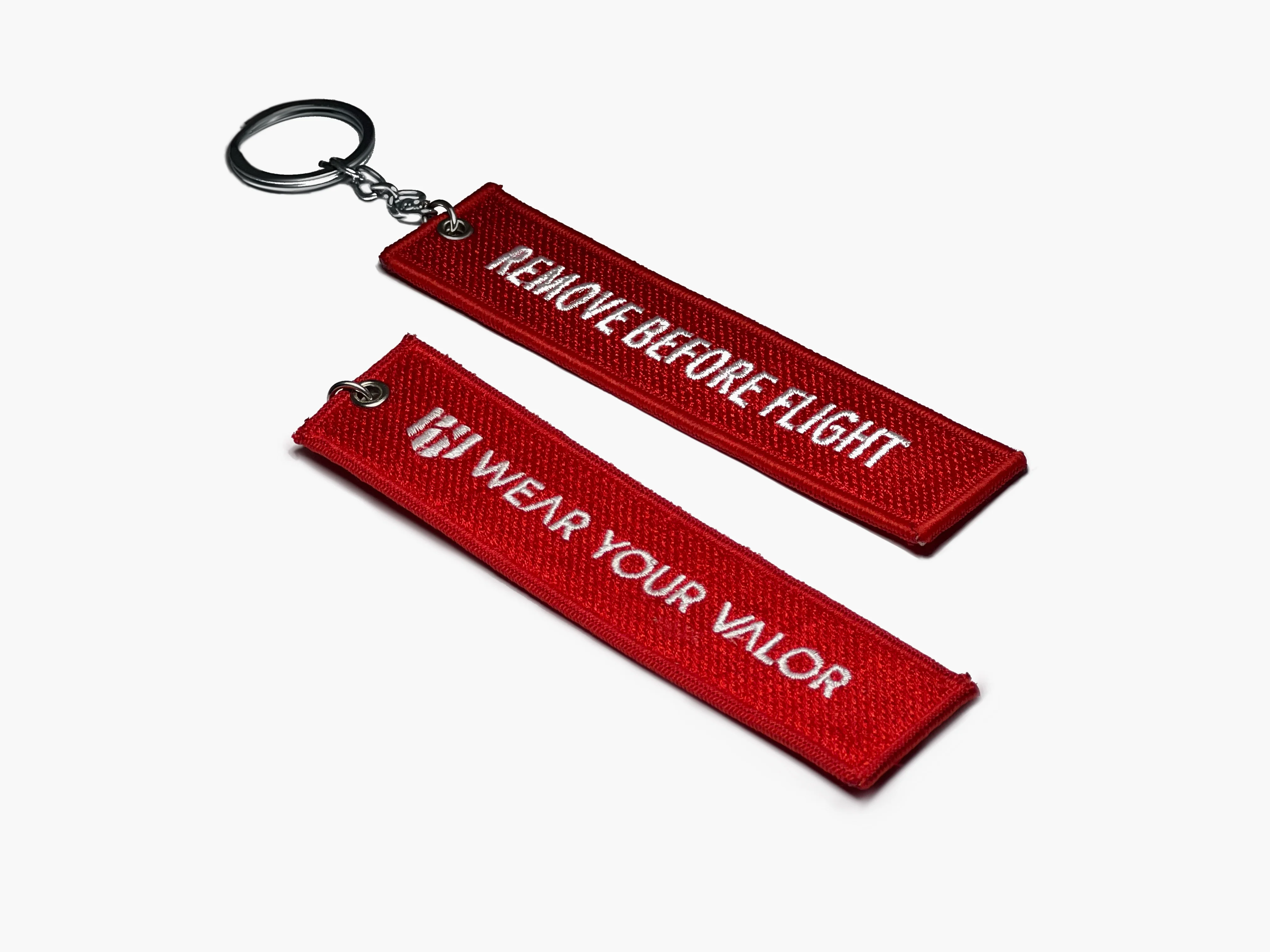 Remove Before Flight Pilot Embroidery Keychain - Image 4